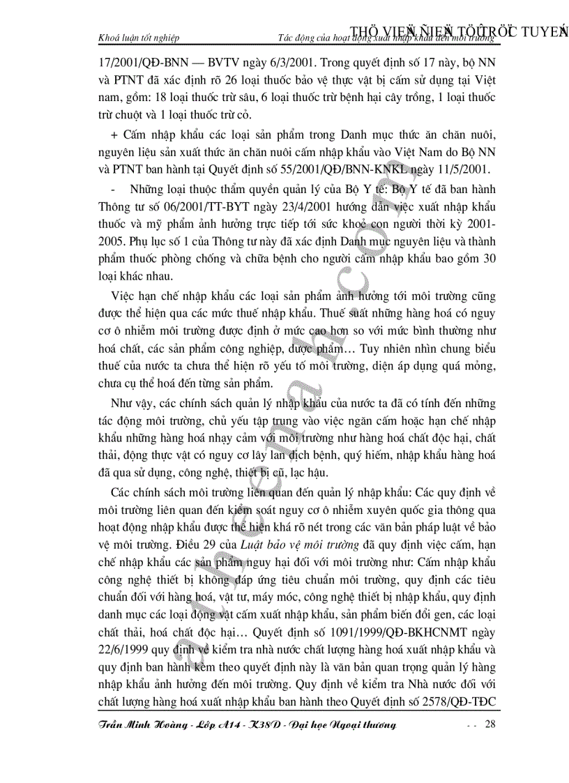 image for page Tác động của hoạt động xuất nhập khẩu đến môi trường ở Việt Nam