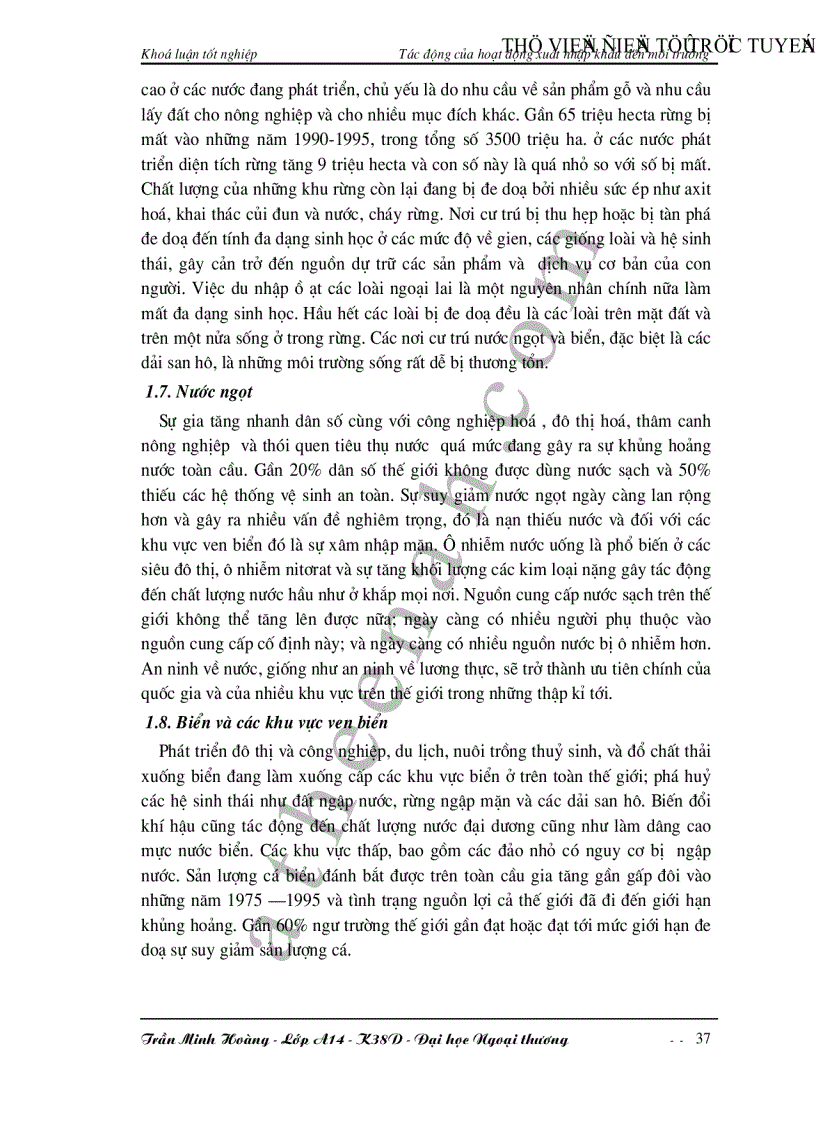 image for page Tác động của hoạt động xuất nhập khẩu đến môi trường ở Việt Nam