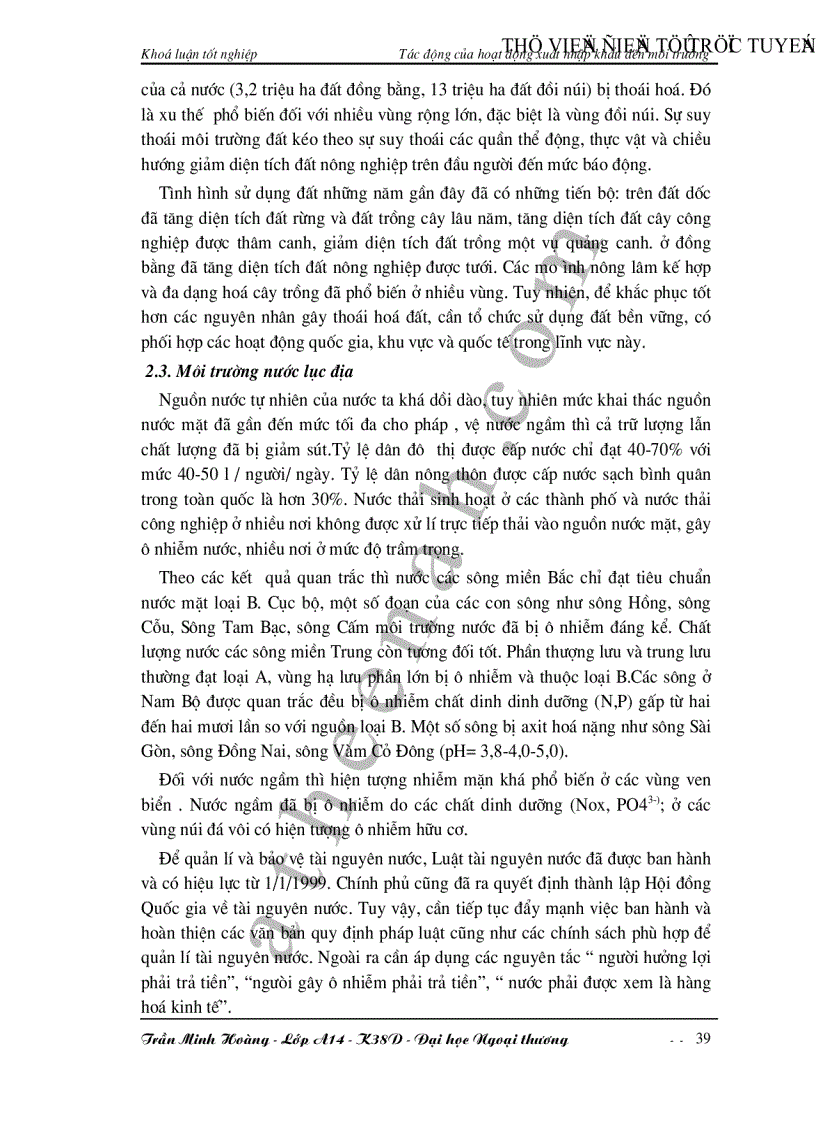 image for page Tác động của hoạt động xuất nhập khẩu đến môi trường ở Việt Nam