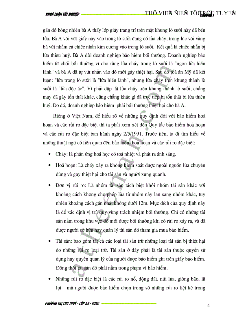 image for page Bảo hiểm hoả hoạn và rủi ro đặc biệt tại Việt Nam Thực trạng và giải pháp