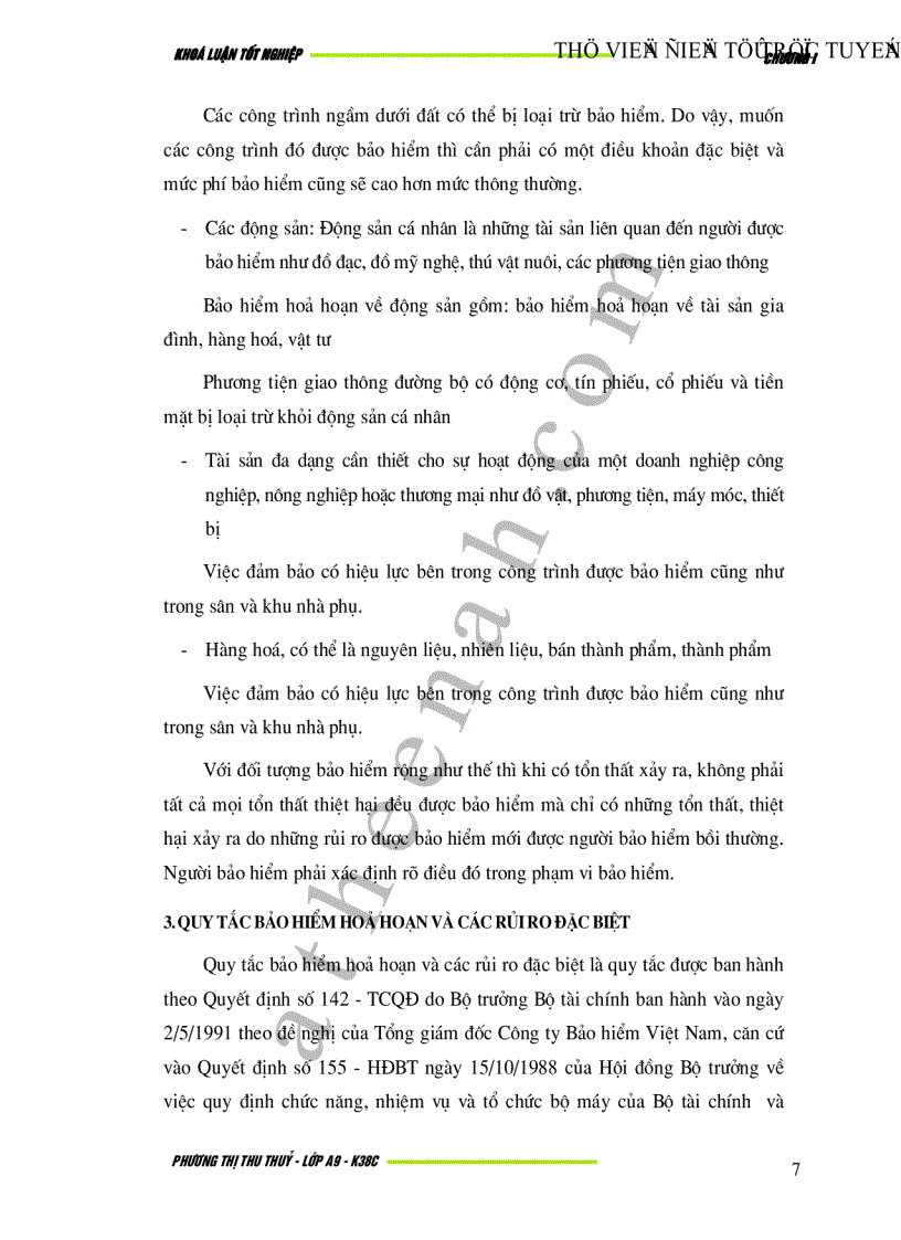 image for page Bảo hiểm hoả hoạn và rủi ro đặc biệt tại Việt Nam Thực trạng và giải pháp