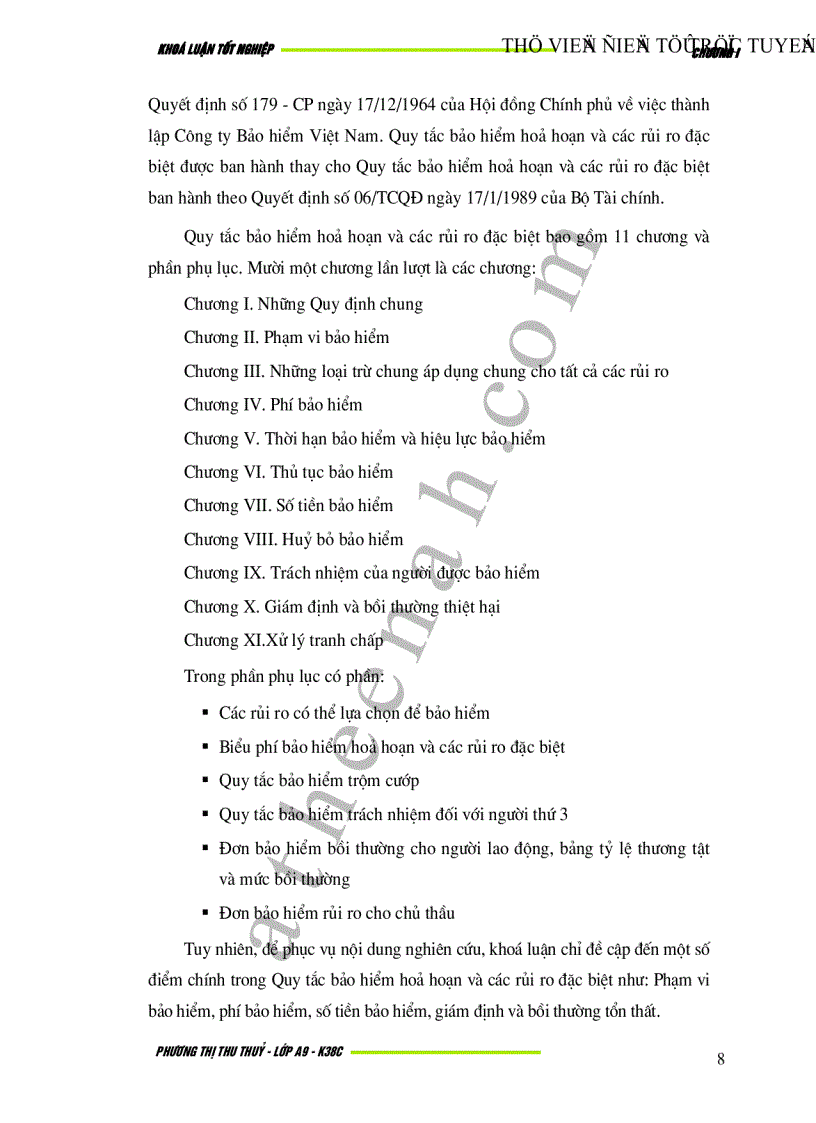 image for page Bảo hiểm hoả hoạn và rủi ro đặc biệt tại Việt Nam Thực trạng và giải pháp