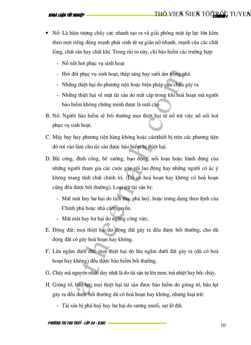 image for page Bảo hiểm hoả hoạn và rủi ro đặc biệt tại Việt Nam Thực trạng và giải pháp