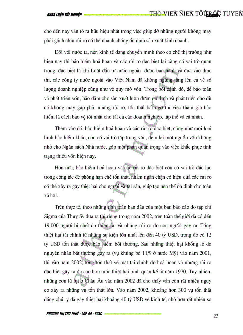 image for page Bảo hiểm hoả hoạn và rủi ro đặc biệt tại Việt Nam Thực trạng và giải pháp