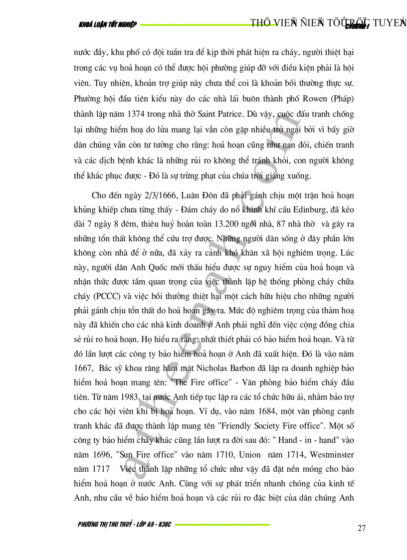 image for page Bảo hiểm hoả hoạn và rủi ro đặc biệt tại Việt Nam Thực trạng và giải pháp