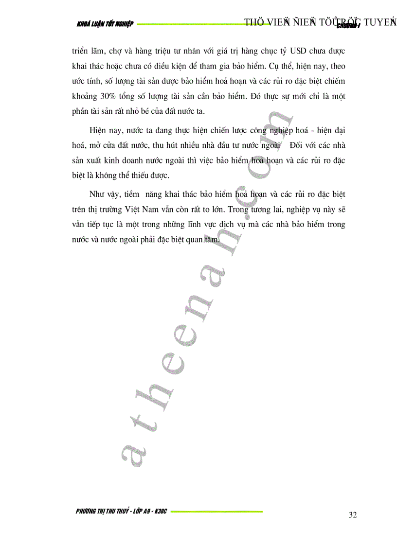 image for page Bảo hiểm hoả hoạn và rủi ro đặc biệt tại Việt Nam Thực trạng và giải pháp