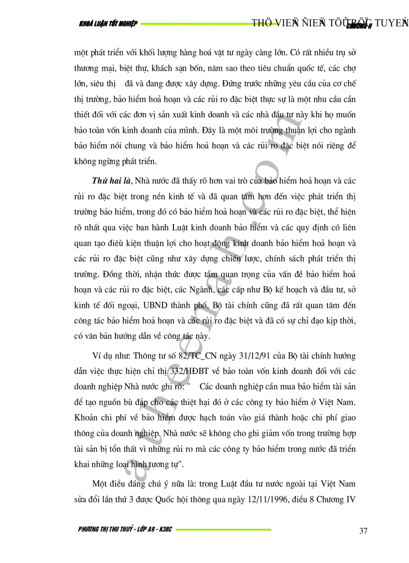 image for page Bảo hiểm hoả hoạn và rủi ro đặc biệt tại Việt Nam Thực trạng và giải pháp