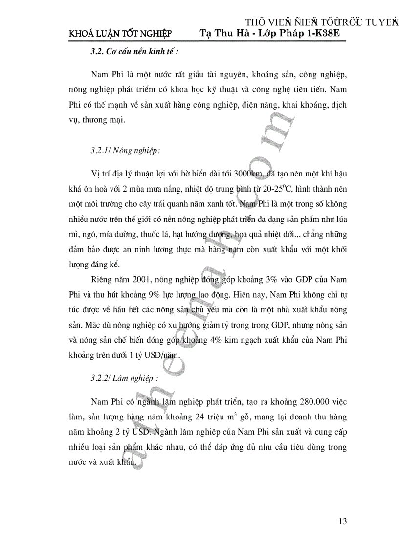 image for page Cộng hoà Nam Phi giải pháp phát triển cho quan hệ kinh tế thương mại giữa Việt Nam và Cộng hoà Nam Phi trong thời gian tới