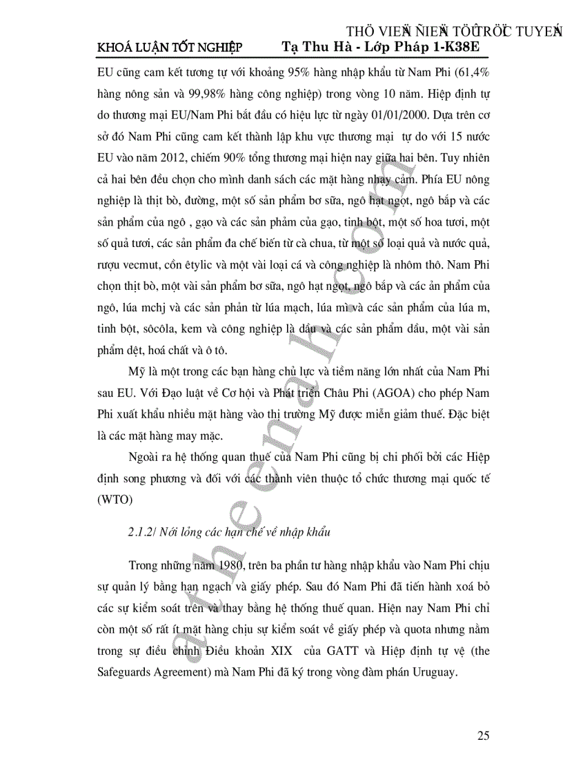 image for page Cộng hoà Nam Phi giải pháp phát triển cho quan hệ kinh tế thương mại giữa Việt Nam và Cộng hoà Nam Phi trong thời gian tới