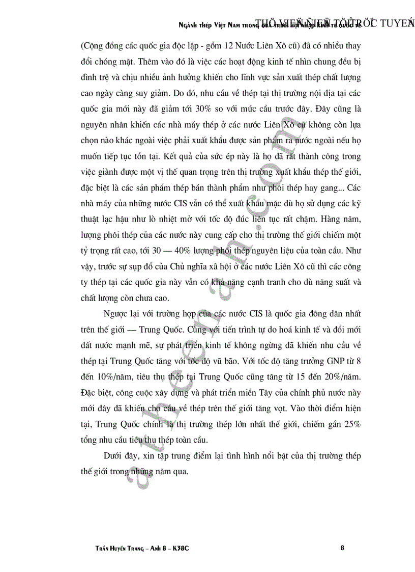 image for page Ngành thép Việt Nam trong quá trình hội nhập kinh tế quốc tế