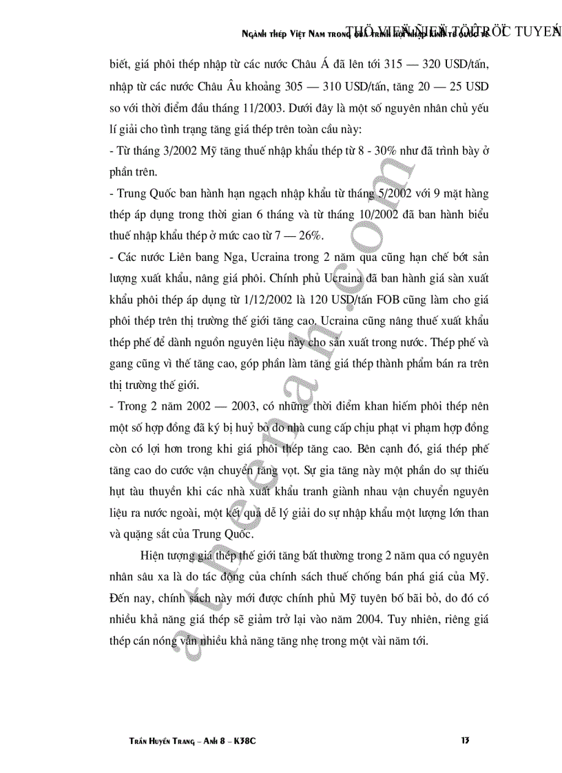 image for page Ngành thép Việt Nam trong quá trình hội nhập kinh tế quốc tế