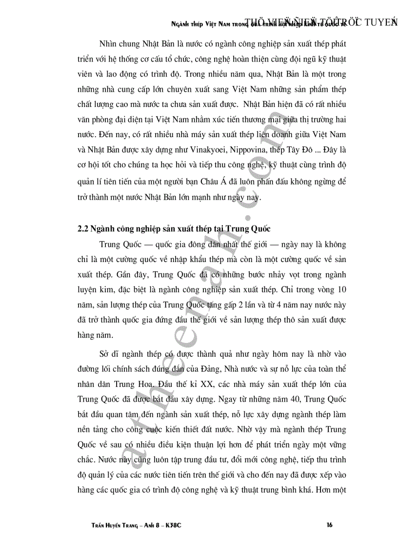 image for page Ngành thép Việt Nam trong quá trình hội nhập kinh tế quốc tế