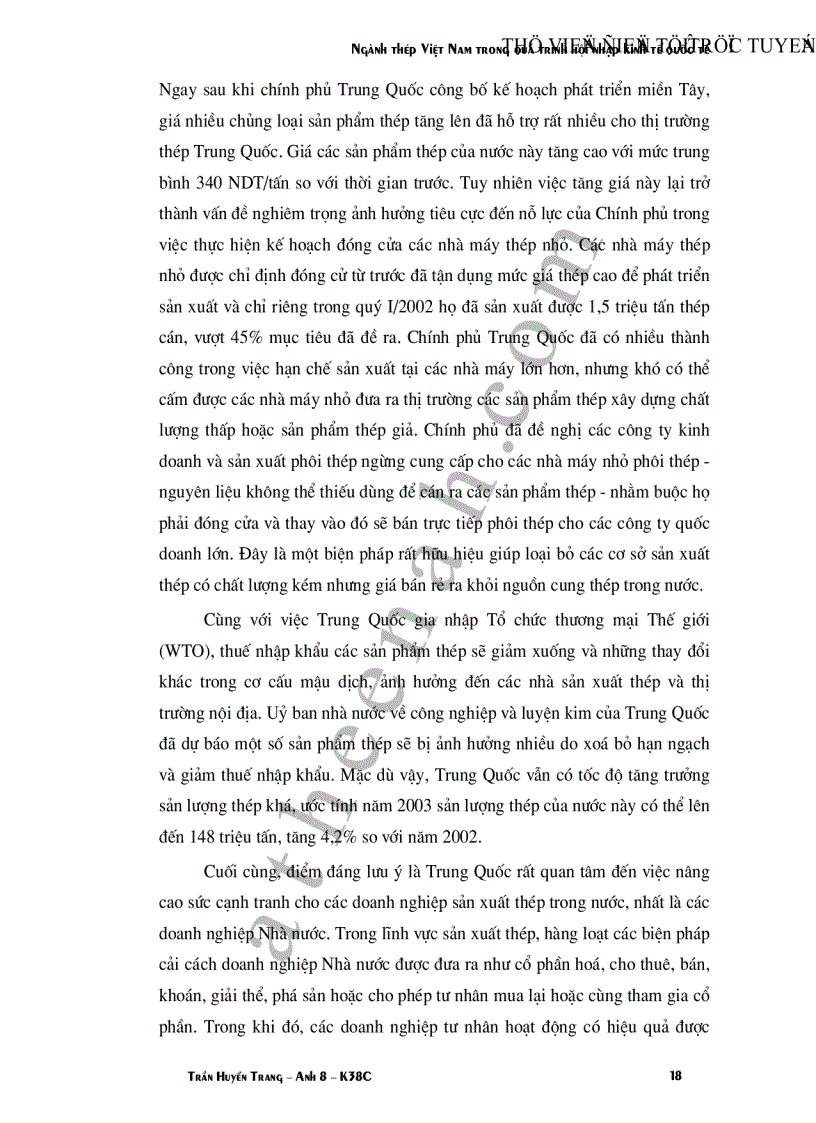 image for page Ngành thép Việt Nam trong quá trình hội nhập kinh tế quốc tế