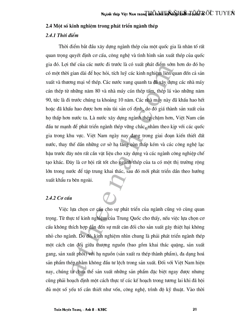 image for page Ngành thép Việt Nam trong quá trình hội nhập kinh tế quốc tế