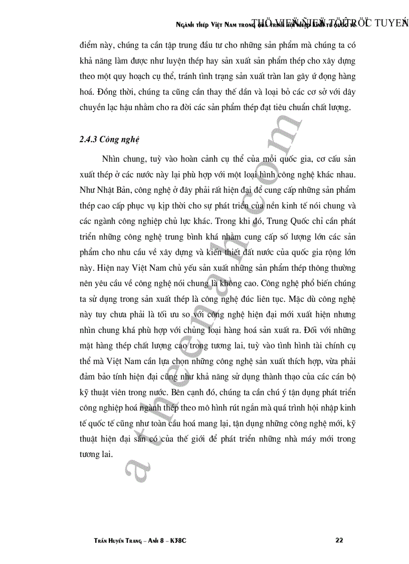 image for page Ngành thép Việt Nam trong quá trình hội nhập kinh tế quốc tế