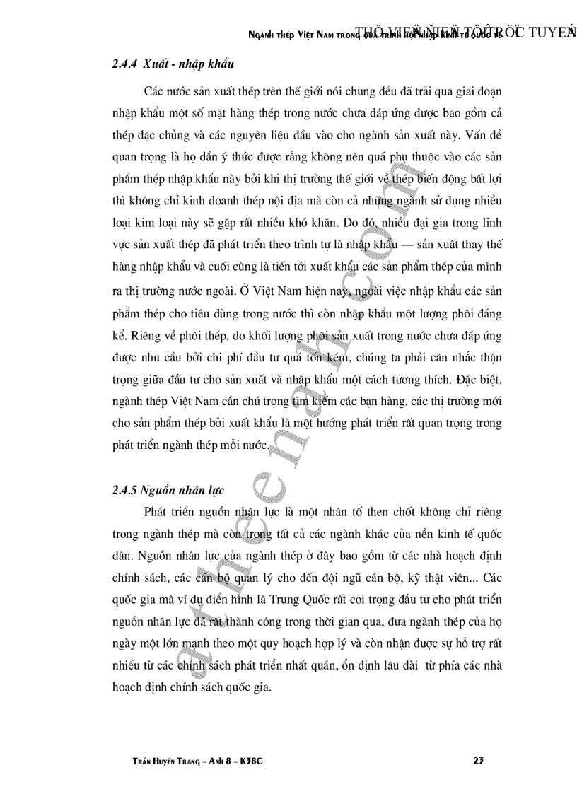 image for page Ngành thép Việt Nam trong quá trình hội nhập kinh tế quốc tế