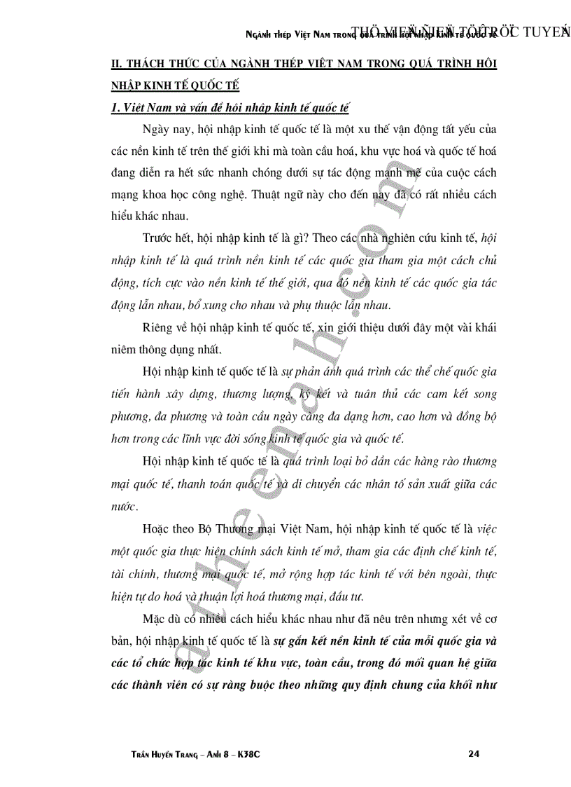 image for page Ngành thép Việt Nam trong quá trình hội nhập kinh tế quốc tế