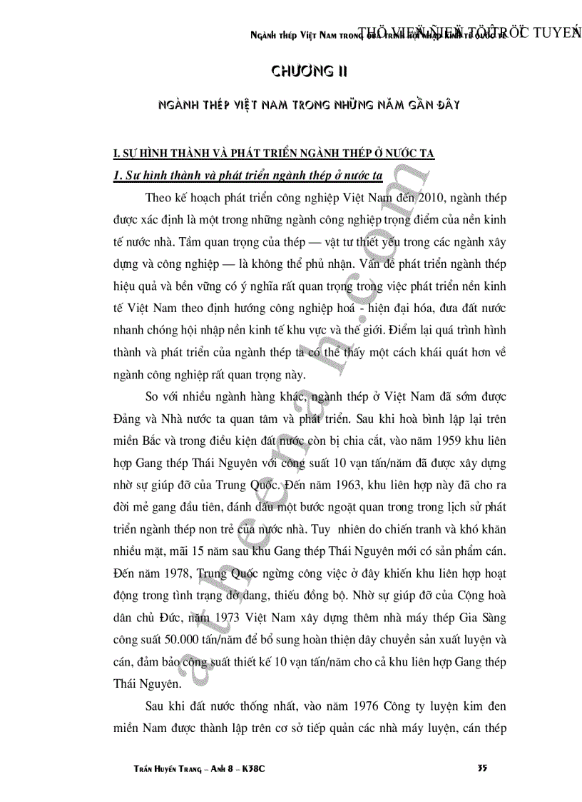 image for page Ngành thép Việt Nam trong quá trình hội nhập kinh tế quốc tế