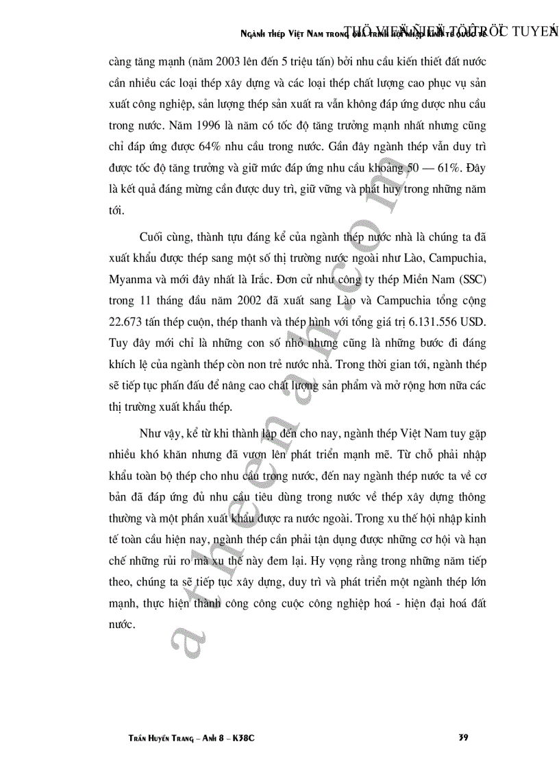 image for page Ngành thép Việt Nam trong quá trình hội nhập kinh tế quốc tế