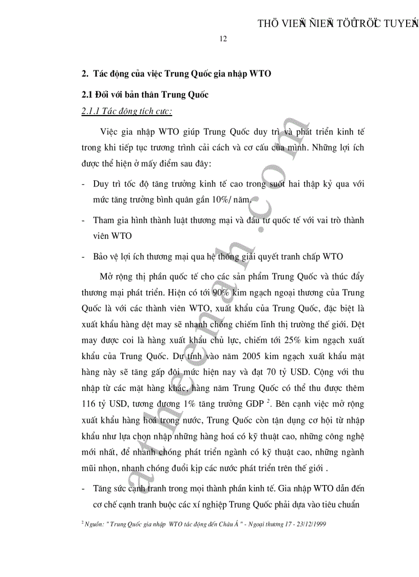 image for page Một số cải cách chính sách thương mại của Trung Quốc kể từ sau khi gia nhập WTO và bài học kinh nghiệm cho Việt Nam