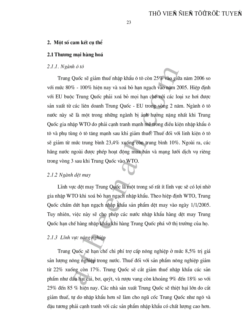 image for page Một số cải cách chính sách thương mại của Trung Quốc kể từ sau khi gia nhập WTO và bài học kinh nghiệm cho Việt Nam
