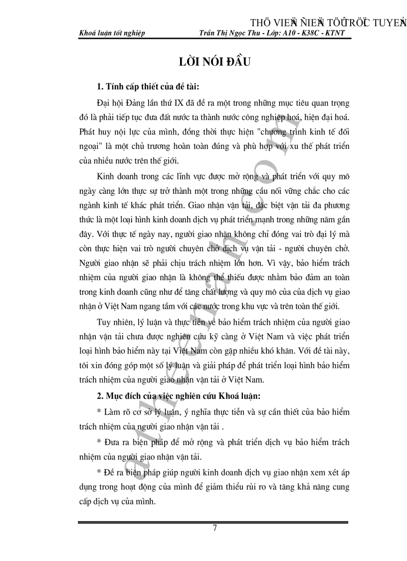 image for page Bảo hiểm trách nhiệm của người giao nhận tại Việt Nam Thực trạng và giải pháp