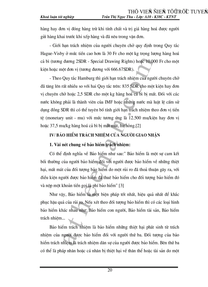 image for page Bảo hiểm trách nhiệm của người giao nhận tại Việt Nam Thực trạng và giải pháp