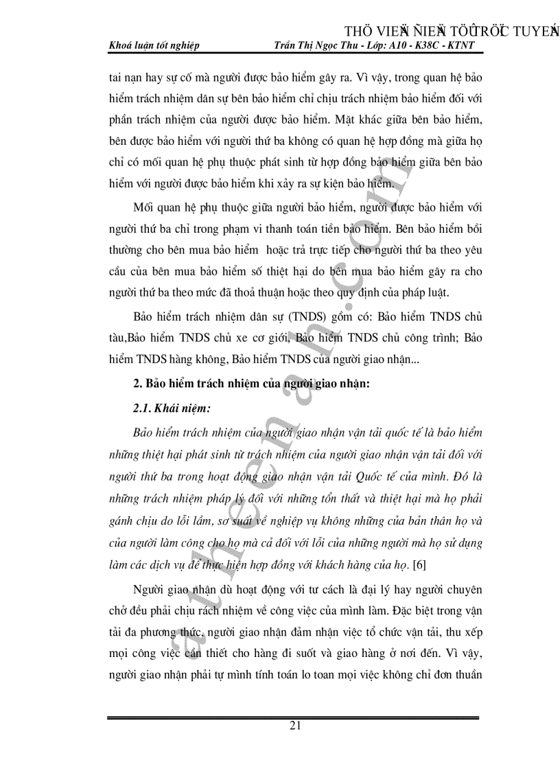 image for page Bảo hiểm trách nhiệm của người giao nhận tại Việt Nam Thực trạng và giải pháp