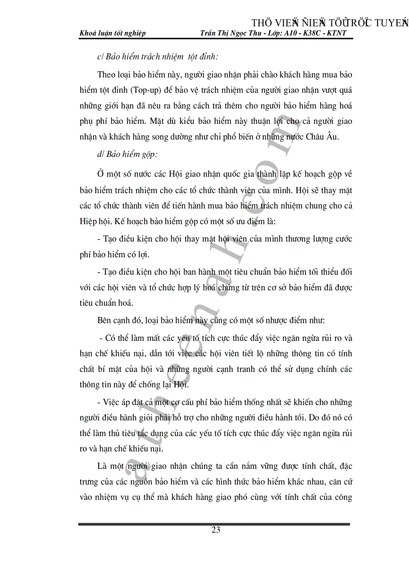 image for page Bảo hiểm trách nhiệm của người giao nhận tại Việt Nam Thực trạng và giải pháp
