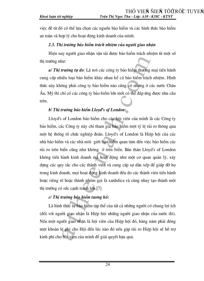 image for page Bảo hiểm trách nhiệm của người giao nhận tại Việt Nam Thực trạng và giải pháp
