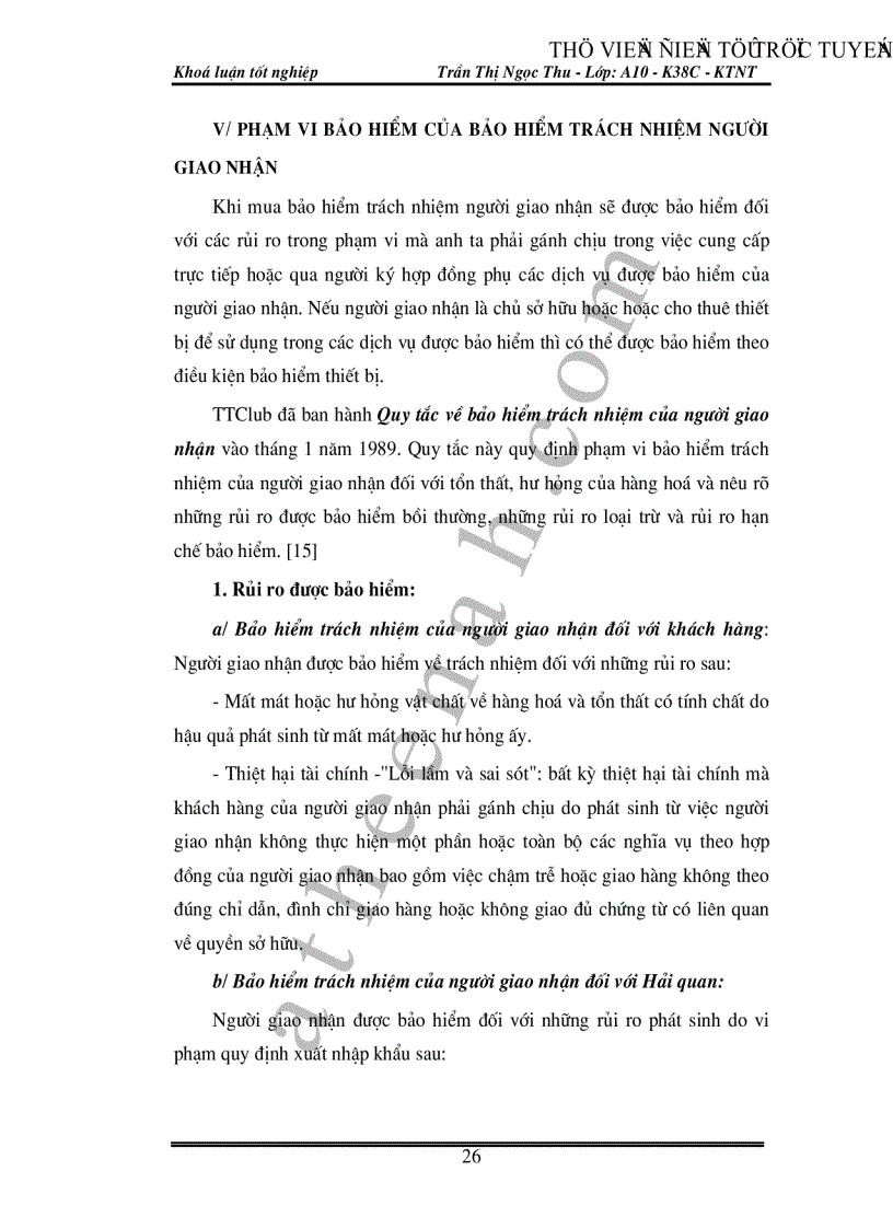 image for page Bảo hiểm trách nhiệm của người giao nhận tại Việt Nam Thực trạng và giải pháp