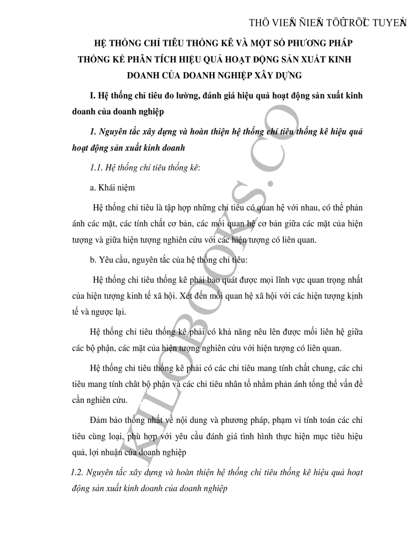 image for page Vận dụng một số phương pháp thống kê phân tích hiệu quả hoạt động của Tổng công ty xây dựng công trình giao thông