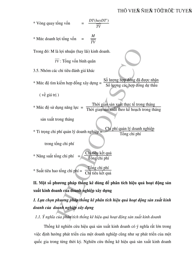image for page Vận dụng một số phương pháp thống kê phân tích hiệu quả hoạt động của Tổng công ty xây dựng công trình giao thông