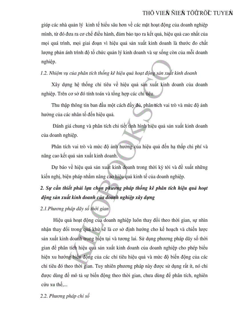 image for page Vận dụng một số phương pháp thống kê phân tích hiệu quả hoạt động của Tổng công ty xây dựng công trình giao thông
