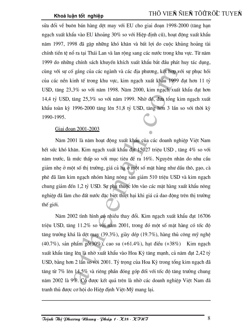 image for page Phương hướng phát triển thị trường xuất khẩu của Việt nam trong giai đoạn 2001 2010 và tầm nhìn đến năm 2020