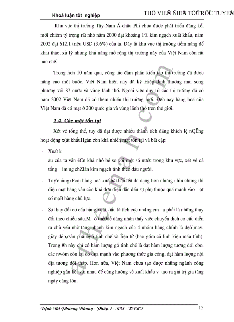 image for page Phương hướng phát triển thị trường xuất khẩu của Việt nam trong giai đoạn 2001 2010 và tầm nhìn đến năm 2020