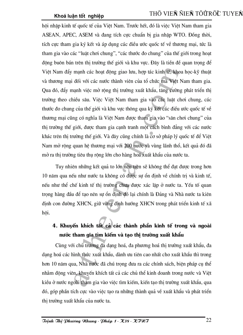 image for page Phương hướng phát triển thị trường xuất khẩu của Việt nam trong giai đoạn 2001 2010 và tầm nhìn đến năm 2020