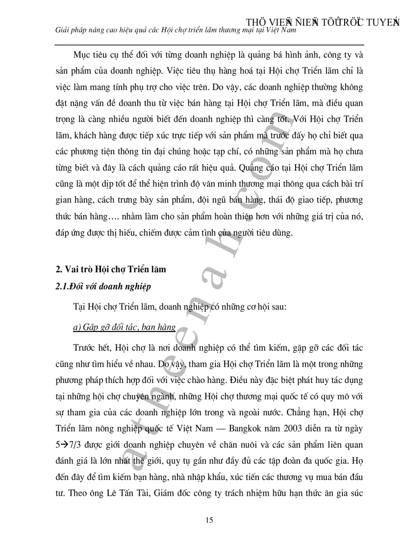 image for page Giải pháp nâng cao hiệu quả Hội chợ Triển lãm tại Việt Nam