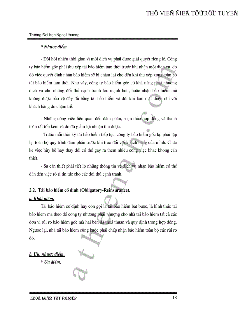 image for page Tình hình triển khai nghiệp vụ tái bảo hiểm kỹ thuật tại công ty tái bảo hiểm Quốc Gia Việt Nam Vinare