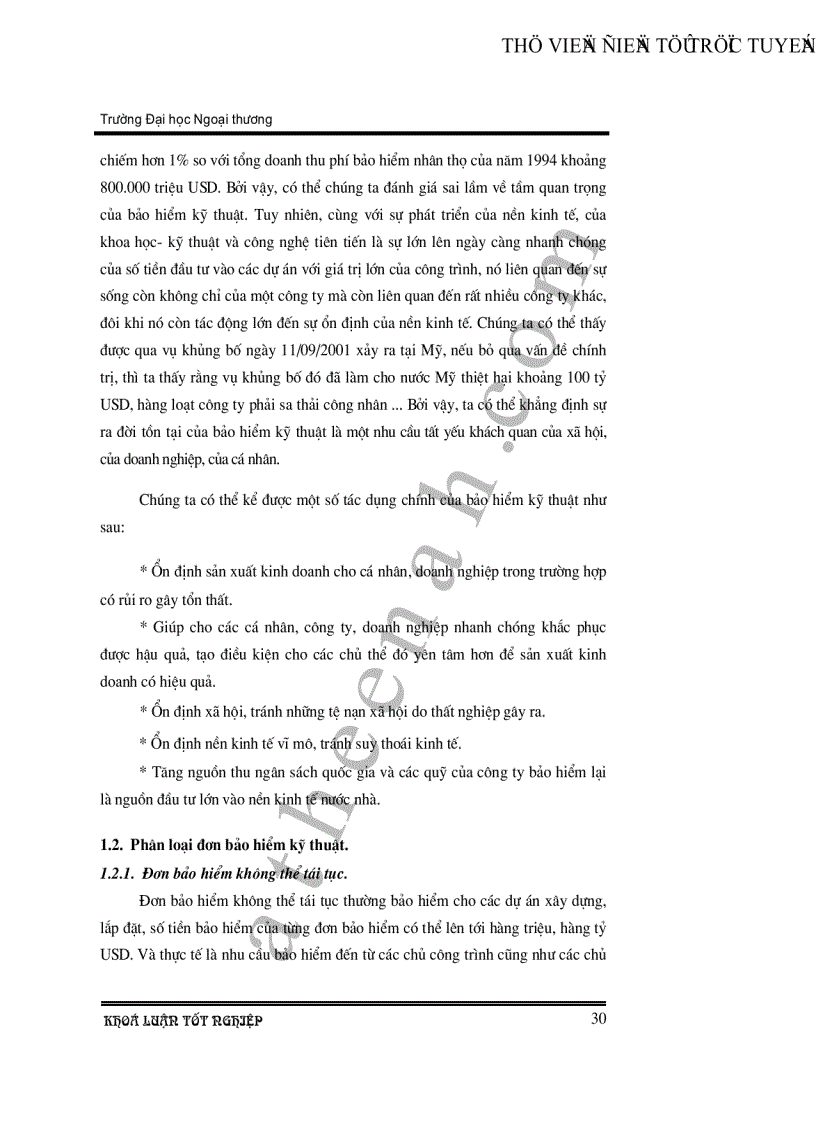 image for page Tình hình triển khai nghiệp vụ tái bảo hiểm kỹ thuật tại công ty tái bảo hiểm Quốc Gia Việt Nam Vinare