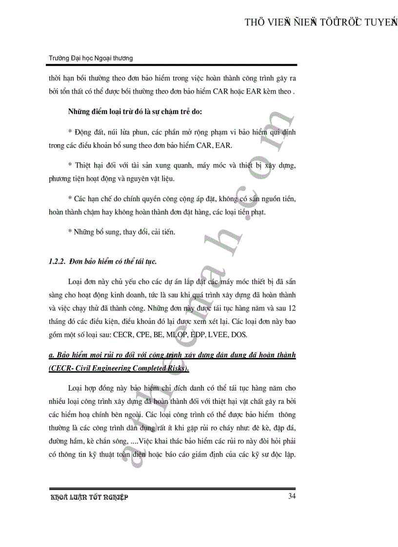 image for page Tình hình triển khai nghiệp vụ tái bảo hiểm kỹ thuật tại công ty tái bảo hiểm Quốc Gia Việt Nam Vinare