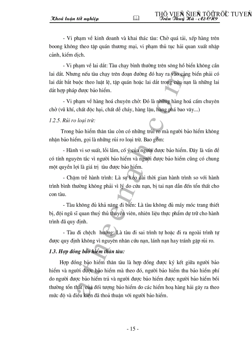 image for page Bảo hiểm thân tàu và trách nhiệm chủ tàu tại Tổng công ty bảo hiểm Việt Nam