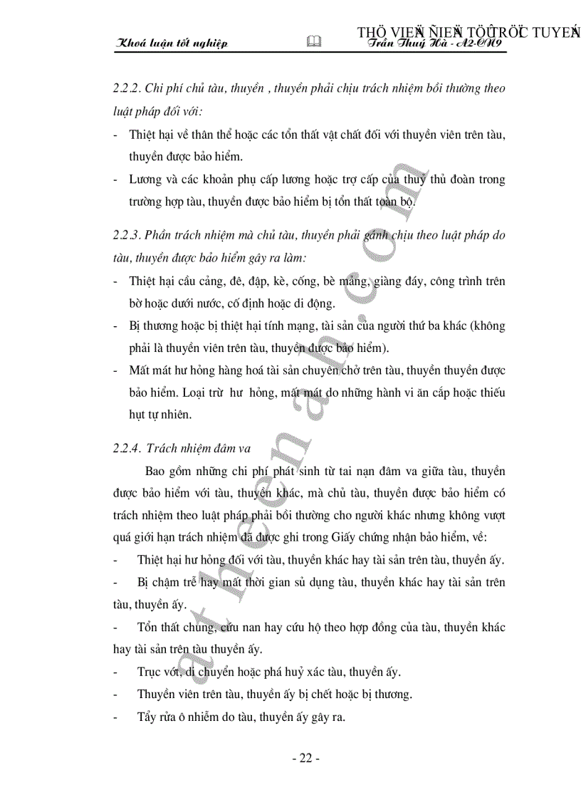 image for page Bảo hiểm thân tàu và trách nhiệm chủ tàu tại Tổng công ty bảo hiểm Việt Nam