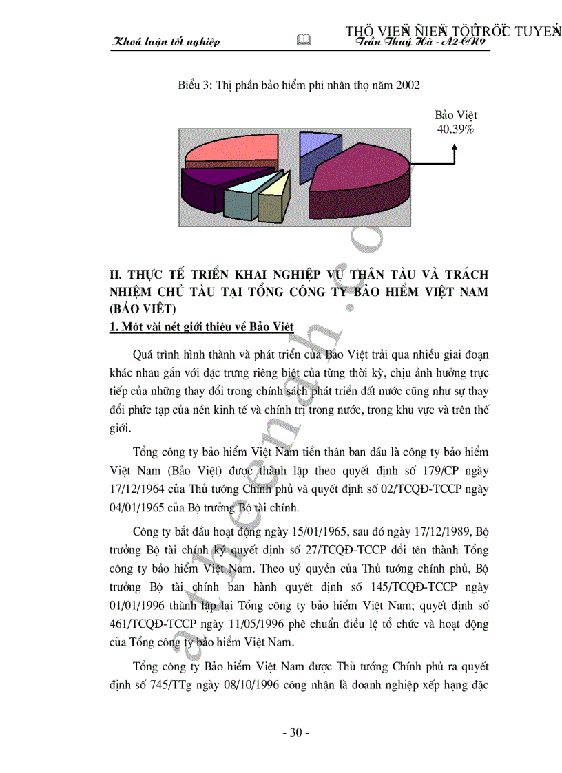 image for page Bảo hiểm thân tàu và trách nhiệm chủ tàu tại Tổng công ty bảo hiểm Việt Nam