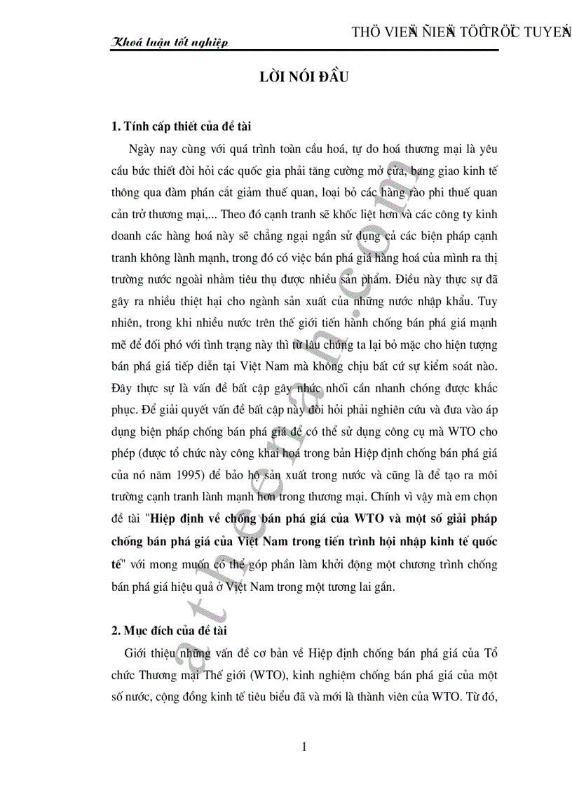 image for page Hiệp định về chống bán phá giá của WTO và một số giải pháp chống bán phá giá của Việt Nam trong tiến trình hội nhập kinh tế quốc tế