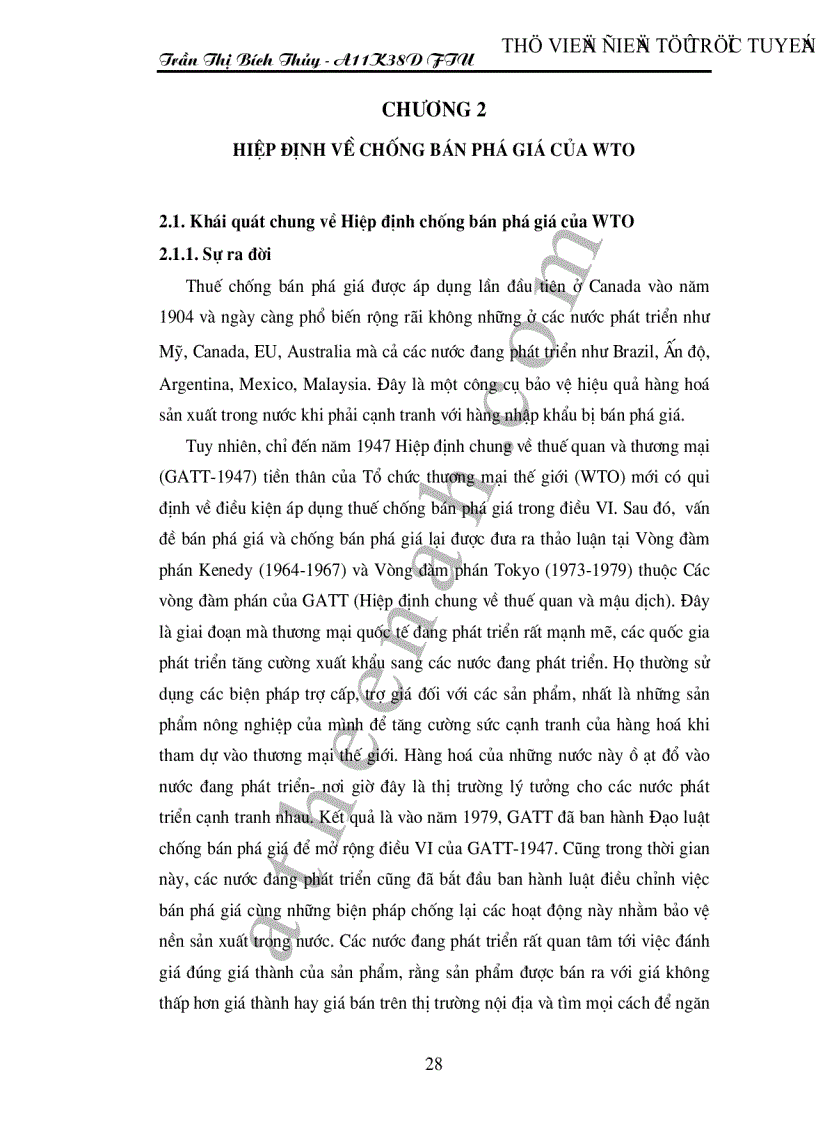 image for page Hiệp định về chống bán phá giá của WTO và một số giải pháp chống bán phá giá của Việt Nam trong tiến trình hội nhập kinh tế quốc tế