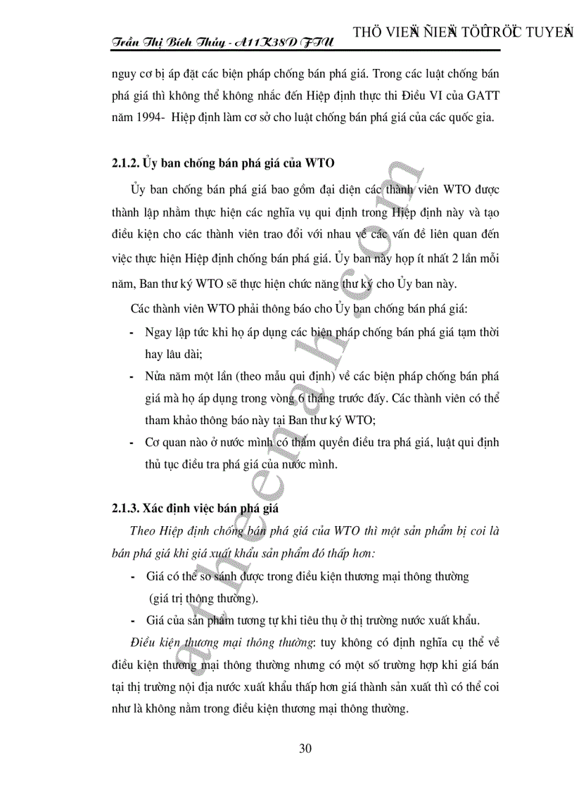 image for page Hiệp định về chống bán phá giá của WTO và một số giải pháp chống bán phá giá của Việt Nam trong tiến trình hội nhập kinh tế quốc tế