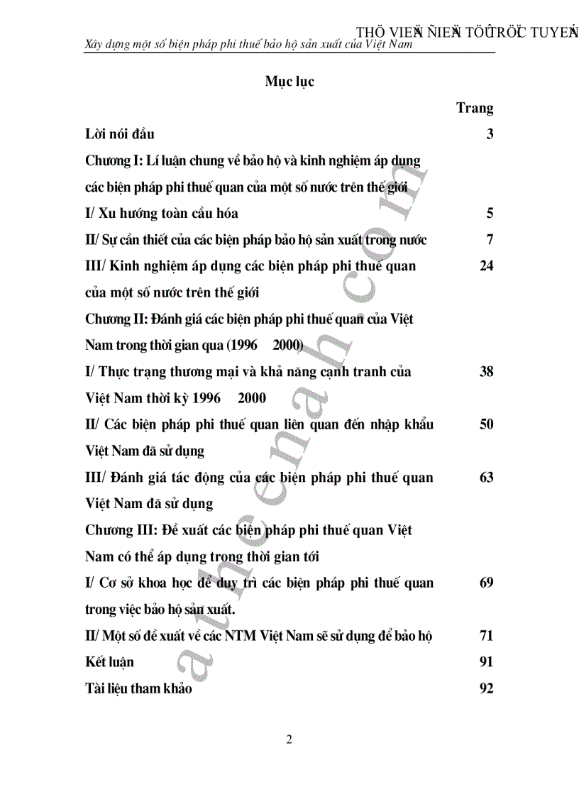 image for page Xây dựng các biện pháp phi thuế quanViệt nam trong quá trình hội nhập