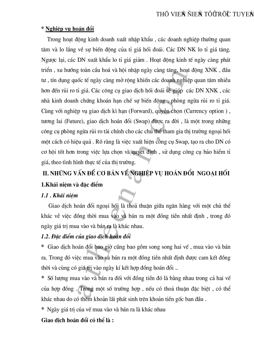 image for page Thực trạng và giải pháp nhằm mở rộng và nâng cao nghiệp vụ hối đoái hoán đổi tại các NHTM Việt Nam