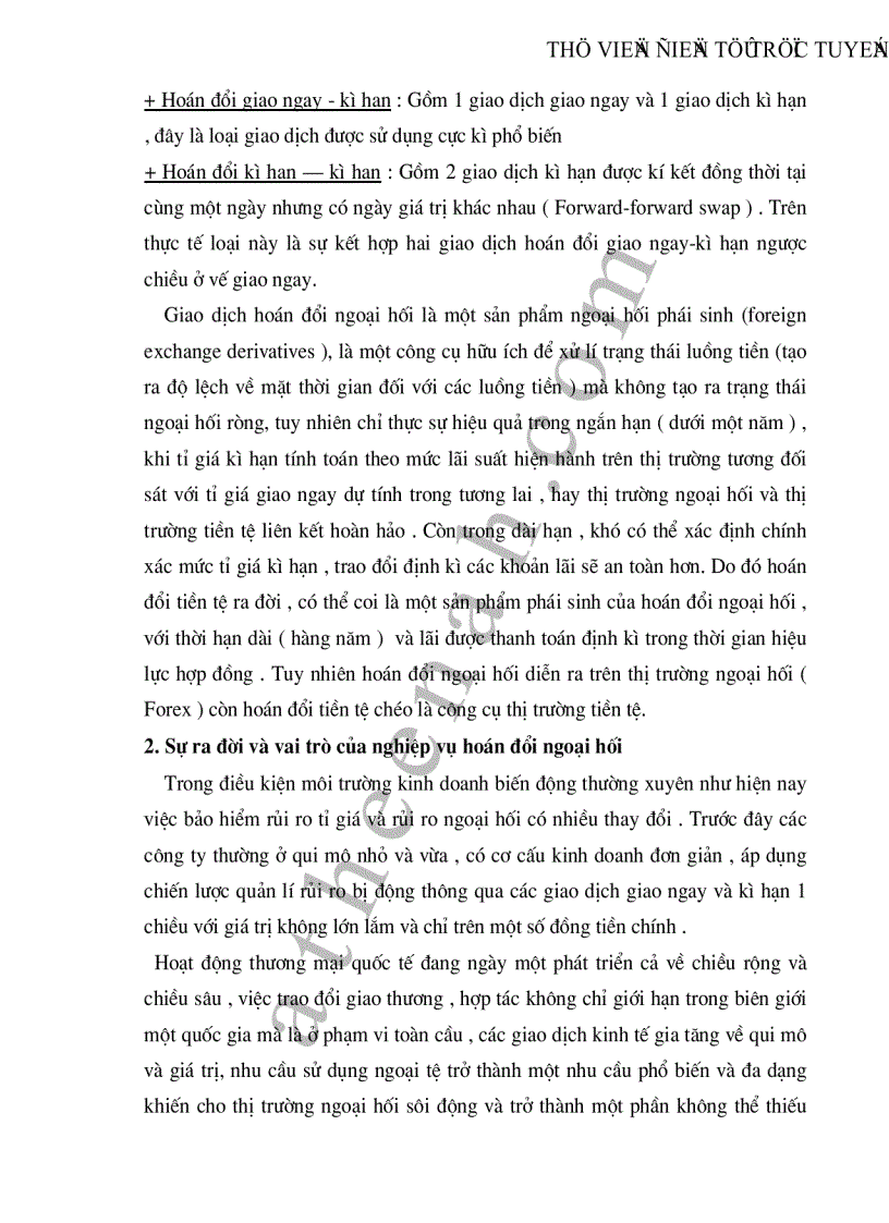image for page Thực trạng và giải pháp nhằm mở rộng và nâng cao nghiệp vụ hối đoái hoán đổi tại các NHTM Việt Nam